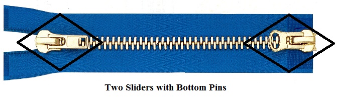 2-WAY OPEN-END/SEPARATING ZIPPERS