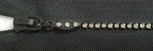 #3 Small Crystal Rhinestone Zipper