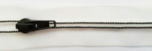 #5 Crystal Mesh Plastic Tape  Visible Coil with Color Stitching & Pull Zipper