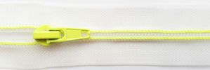 #5 Crystal Mesh Plastic Tape  Visible Coil with Color Stitching & Pull Zipper