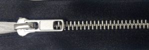 #5 Classic Satin Nickel Zipper