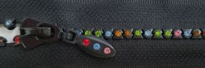 #5 Rainbow Crystal Rhinestone Zipper