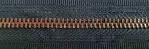 #5 Euro-inspired Moyenne High-polished Antique Copper Zipper Chain