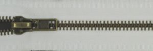  #8 Heavy Classic Antique Brass Zipper