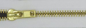  #8 Heavy Classic Brass Zipper