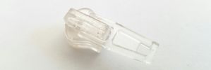 #5 Clear Plastic Auto-Lock Slider Pull (Clear)
