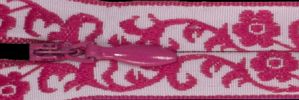  #4 Floral Jacquard Tape Invisible Coil Zipper