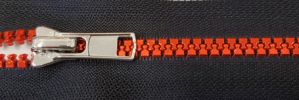  #5 Tomato Red Mirror Plastic Zipper