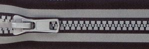 #5 Reflective Band Plastic Zipper