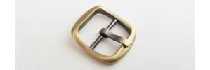 1" Euro-inspired Center Bar Buckle ~ Round Edge~GY3132