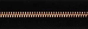 #5 Euro-inspired Moyenne High-polished Shiny Rose Gold Zipper Chain