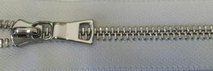 #3 Euro-inspired Petite Shiny Nickel Zipper