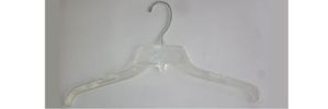 17" Clear Plastic Shirt/Blouse Hanger #484