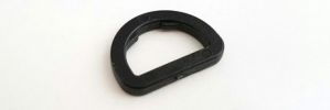Heavy Classic Plastic D-Ring (Flat Edge) ~ 002